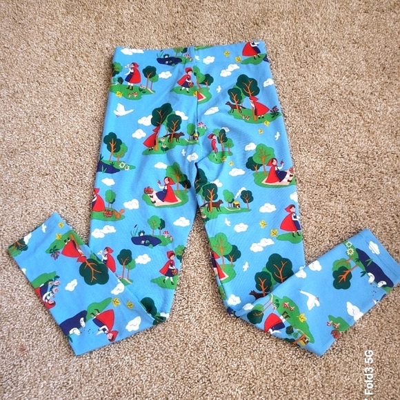 ❤️NWT❤️ BODEN GIRLS RED RIDING HOOD LEGGINGS - Picture 4 of 5
